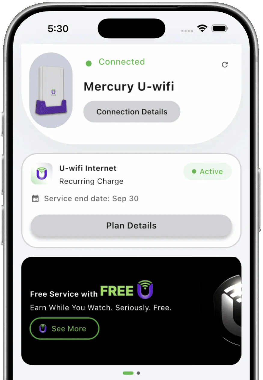 U-wifi | Free U App Access: Step 2