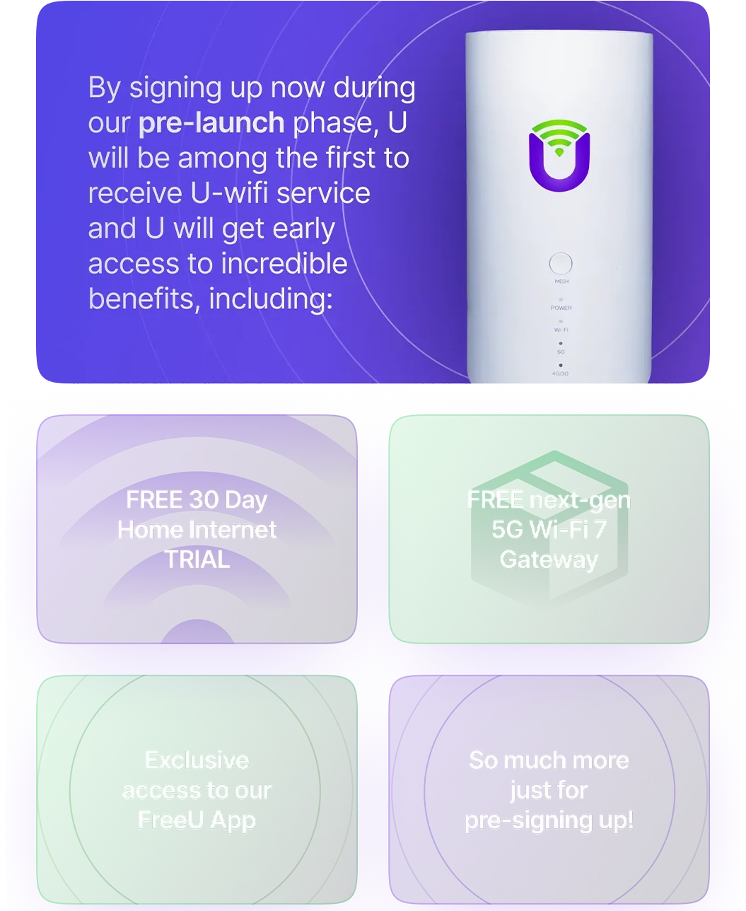U-wifi | Pre-join pros