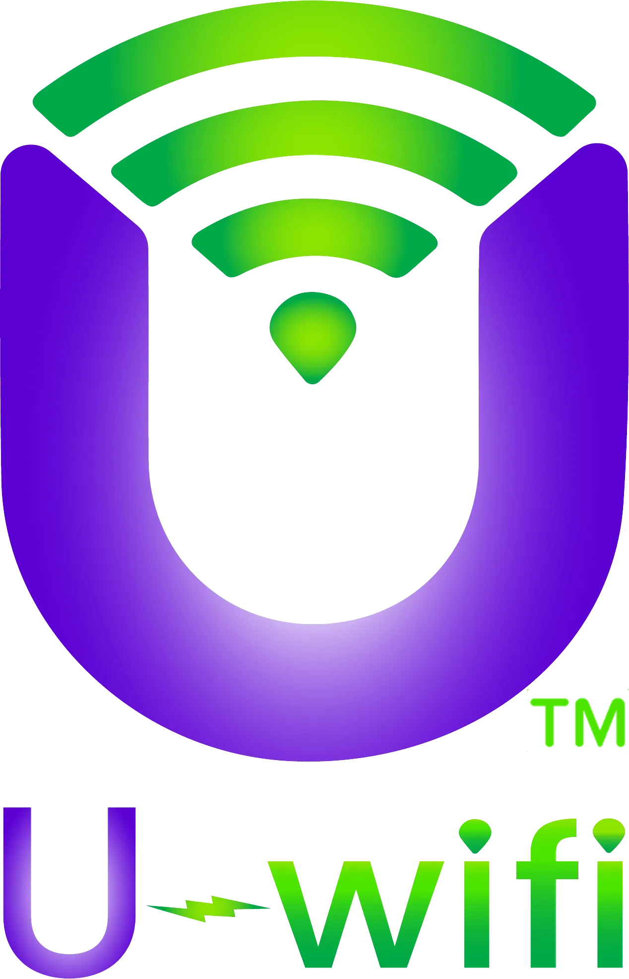 Versión vertical del logotipo de U-wifi