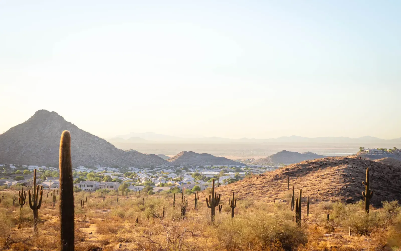 Scottsdale, Arizona skyline and neighborhoods served by U-wifi home internet