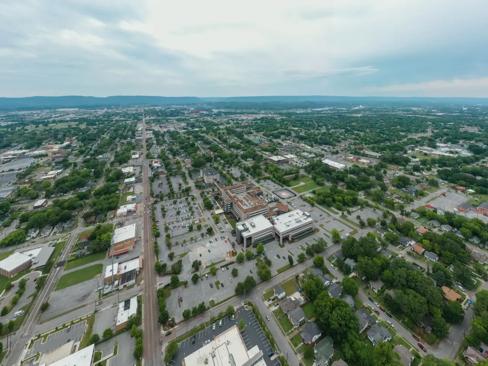 Springdale, Arkansas skyline and neighborhoods served by U-wifi home internet