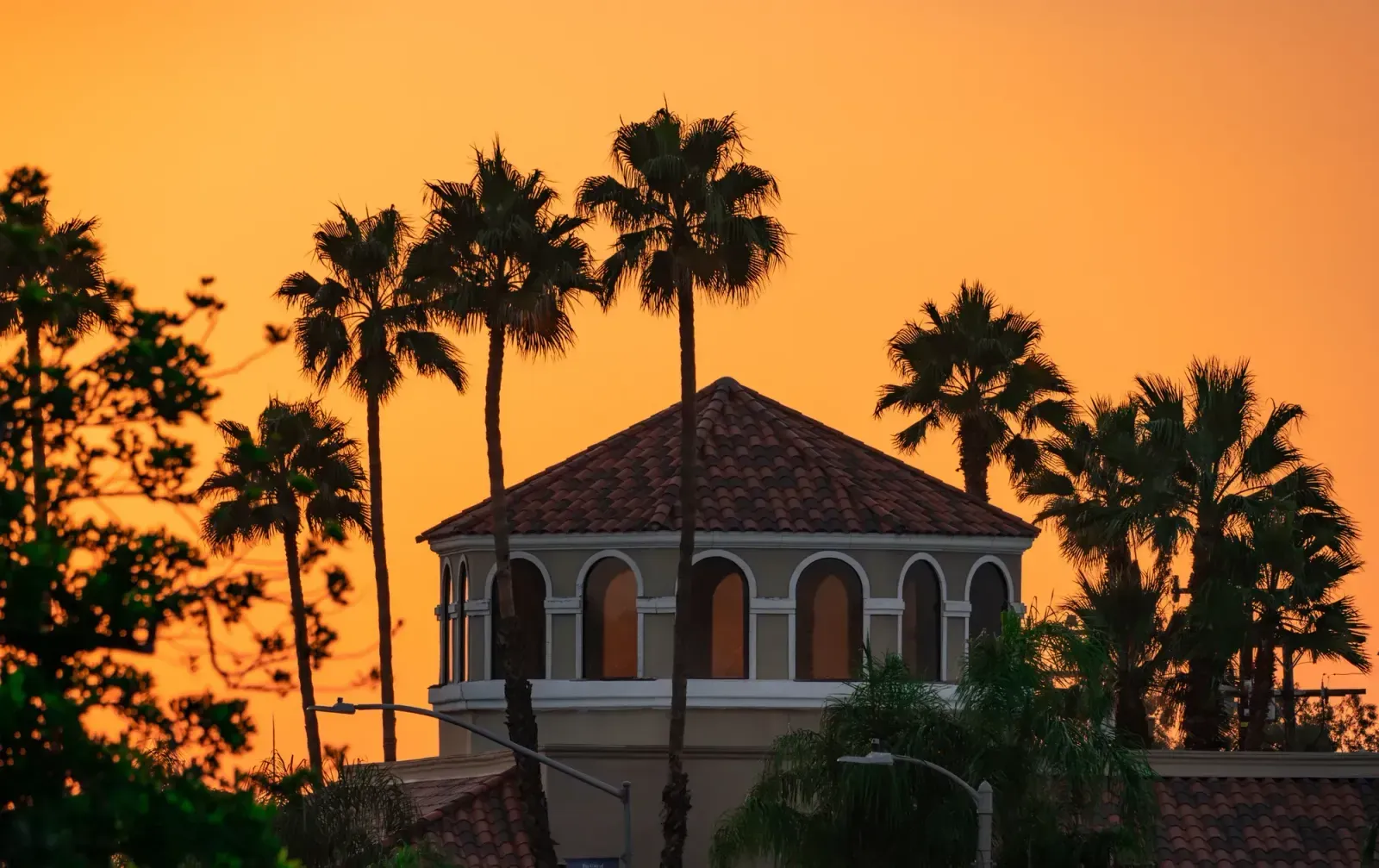 Corona, California skyline and neighborhoods served by U-wifi home internet