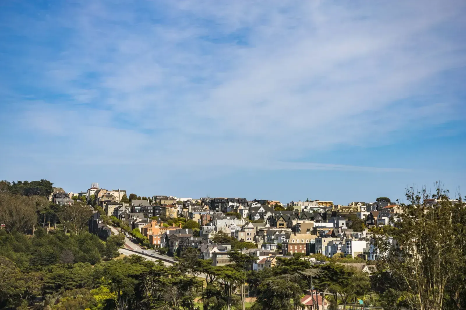 Daly City, California skyline and neighborhoods served by U-wifi home internet