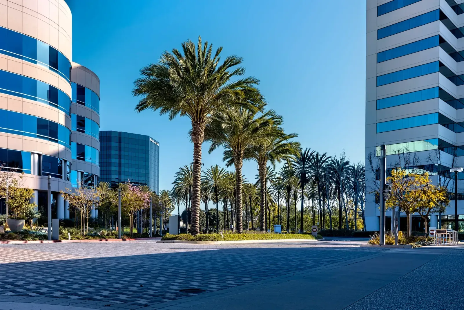 Fullerton, California skyline and neighborhoods served by U-wifi home internet