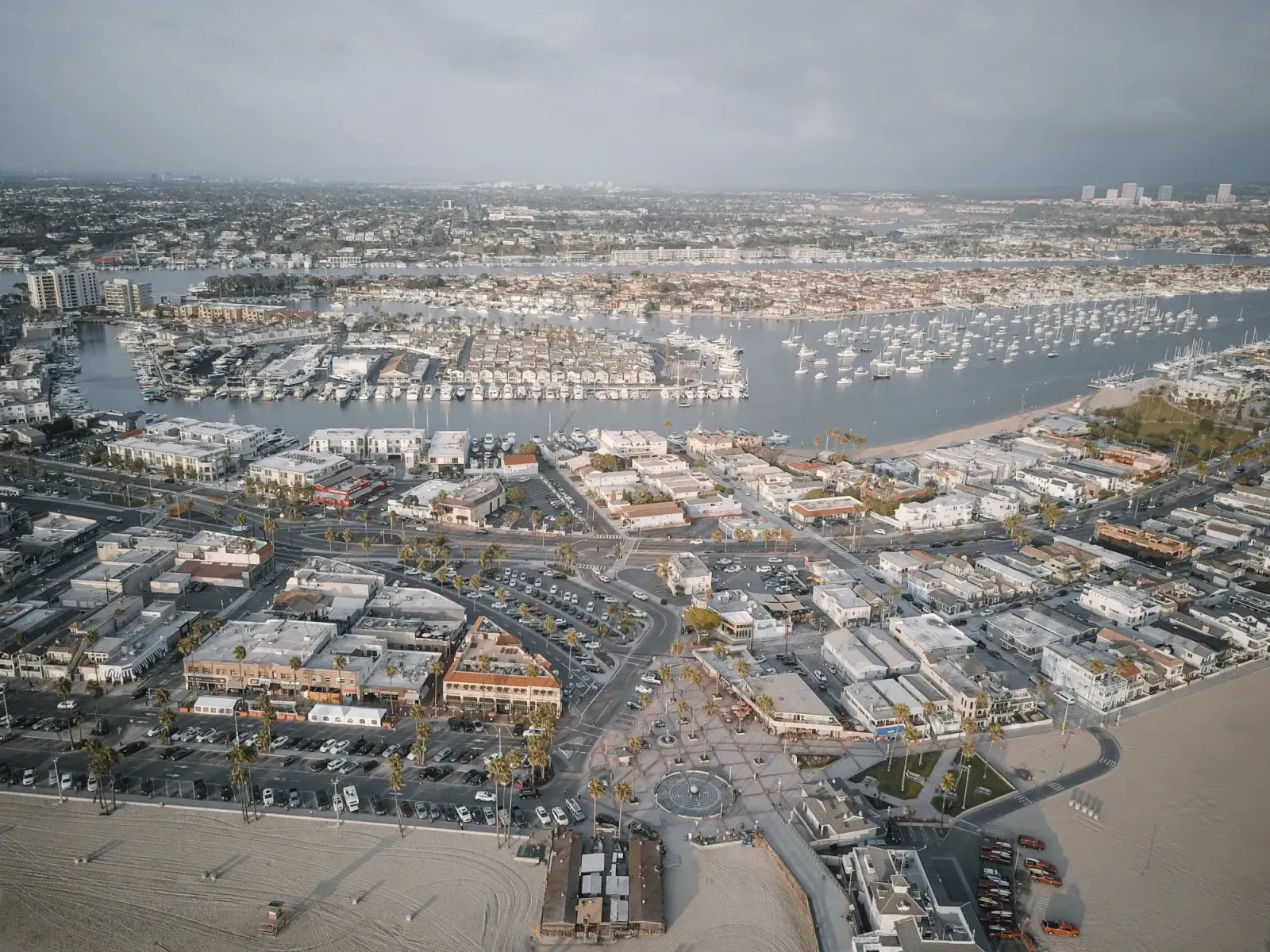 Newport Beach, California skyline and neighborhoods served by U-wifi home internet