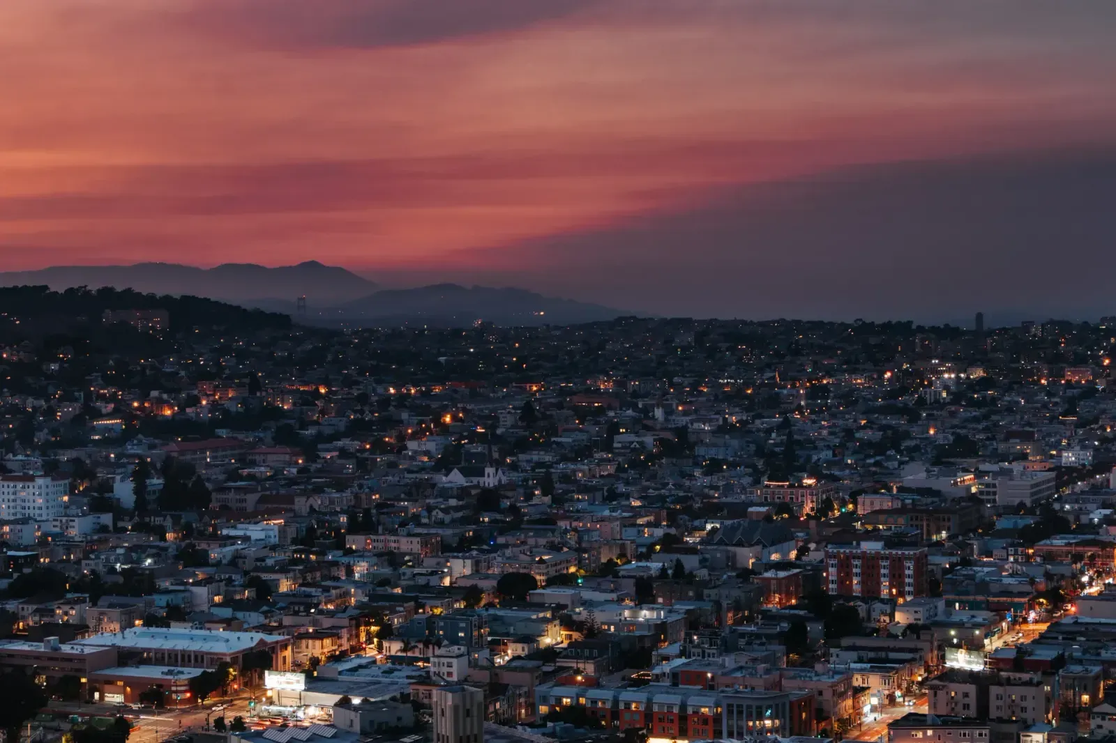 San Ramon, California skyline and neighborhoods served by U-wifi home internet