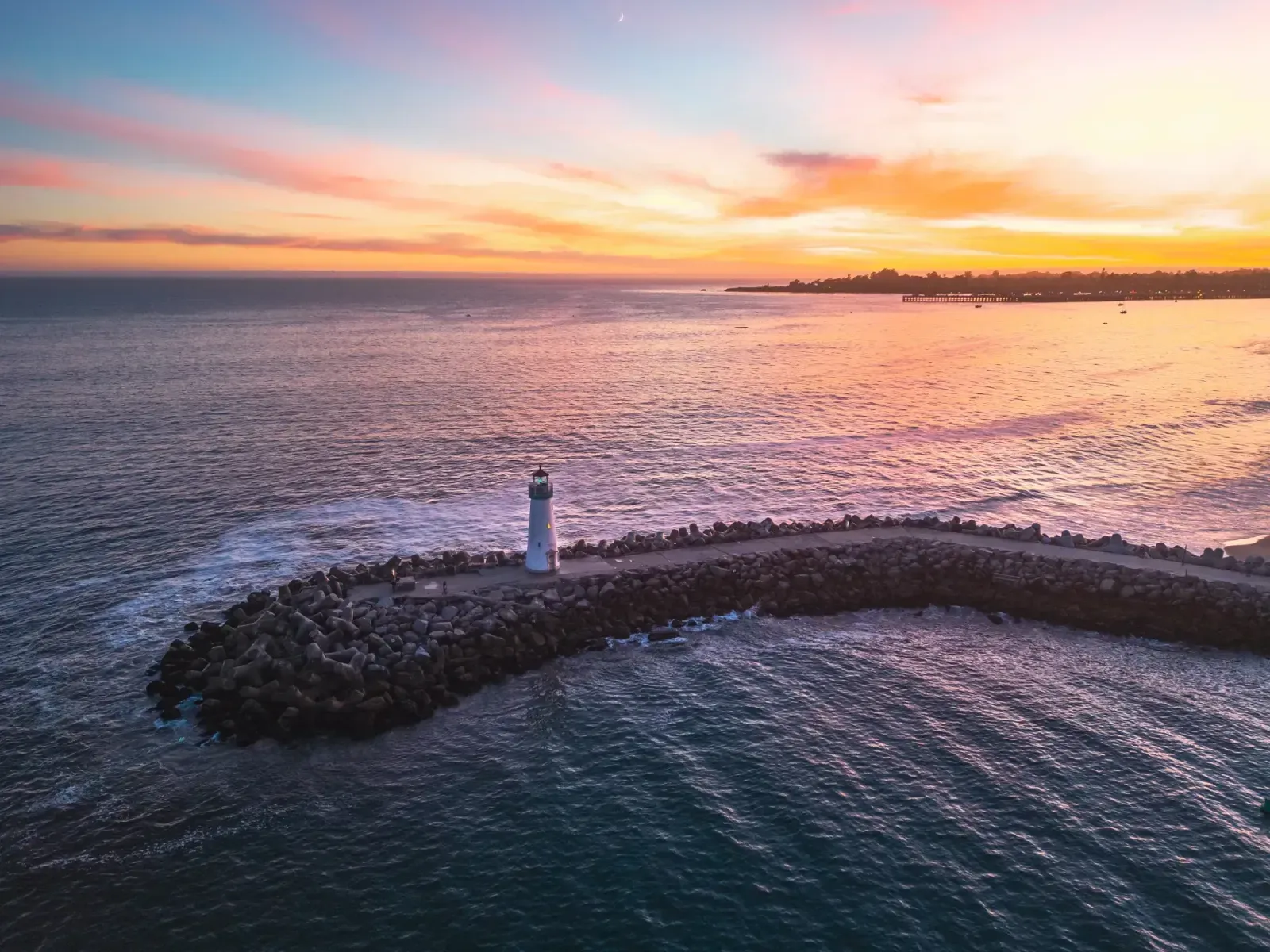 Santa Cruz, California skyline and neighborhoods served by U-wifi home internet