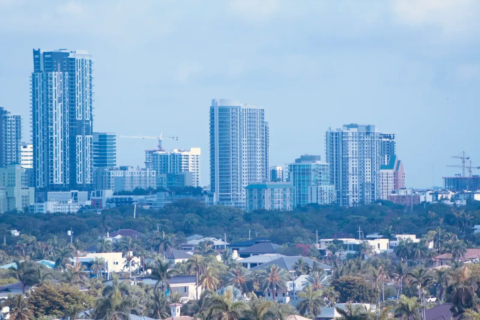 Miramar, Florida skyline and neighborhoods served by U-wifi home internet