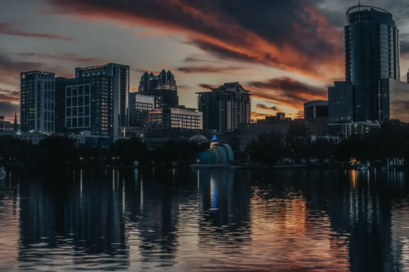 Orlando, Florida skyline and neighborhoods served by U-wifi home internet