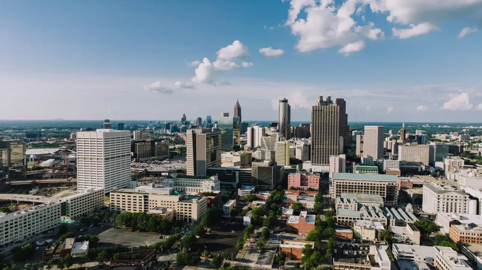 Atlanta, Georgia skyline and neighborhoods served by U-wifi home internet