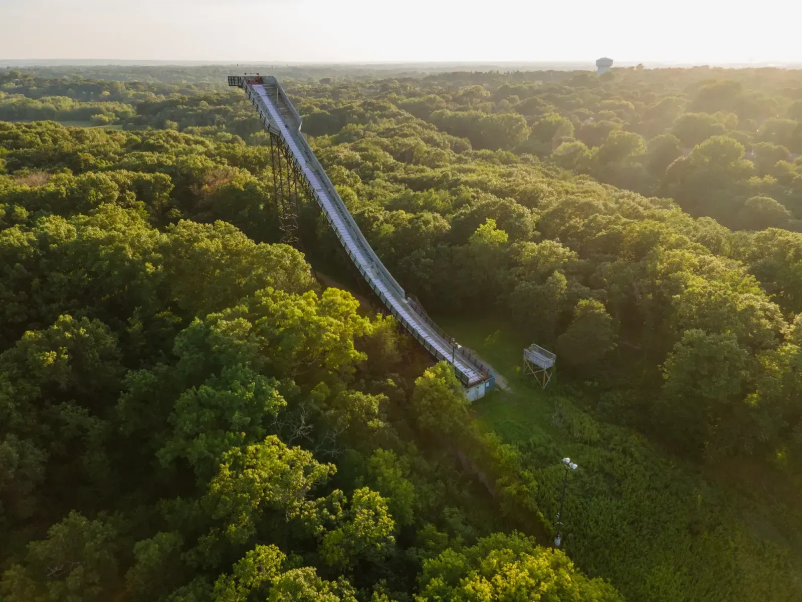 Bloomington, Indiana skyline and neighborhoods served by U-wifi home internet