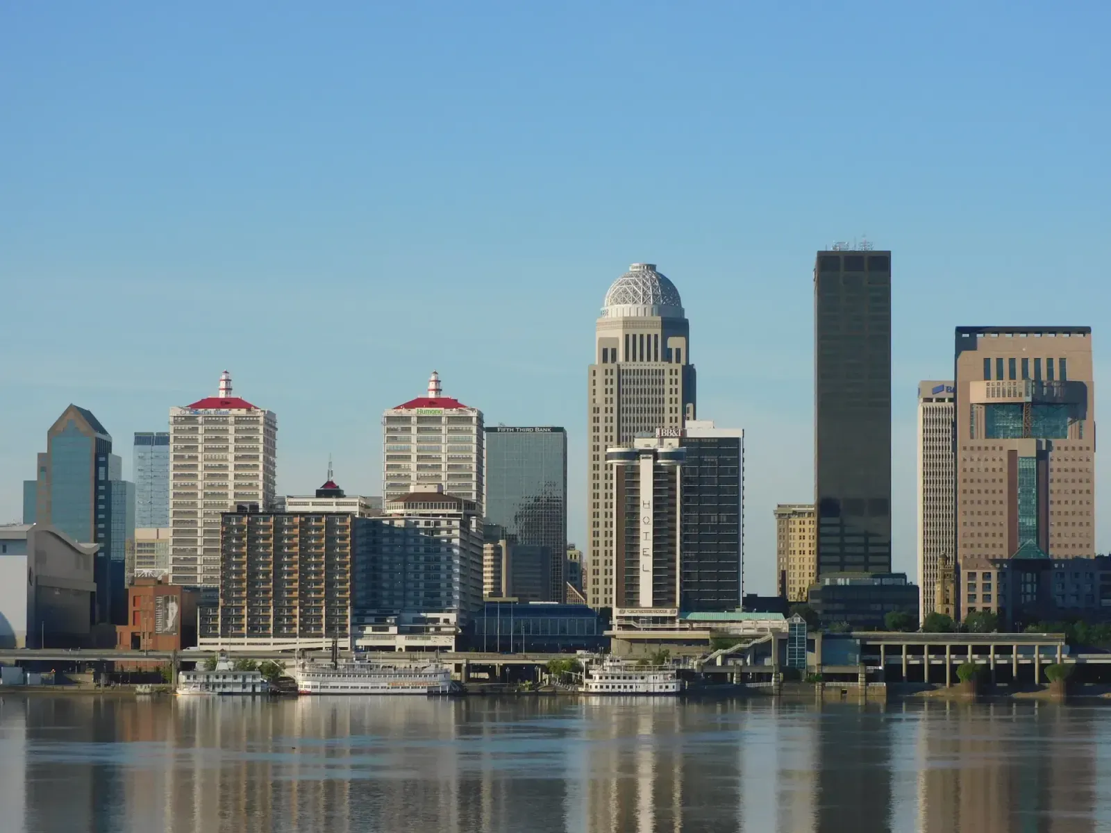 Louisville, Kentucky skyline and neighborhoods served by U-wifi home internet