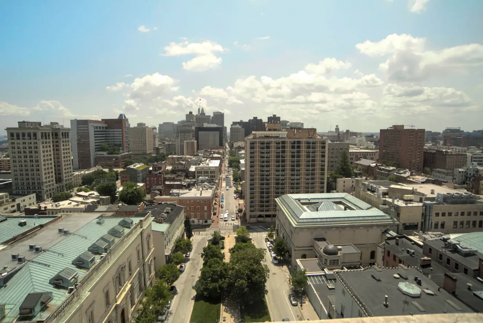 Baltimore, Maryland skyline and neighborhoods served by U-wifi home internet