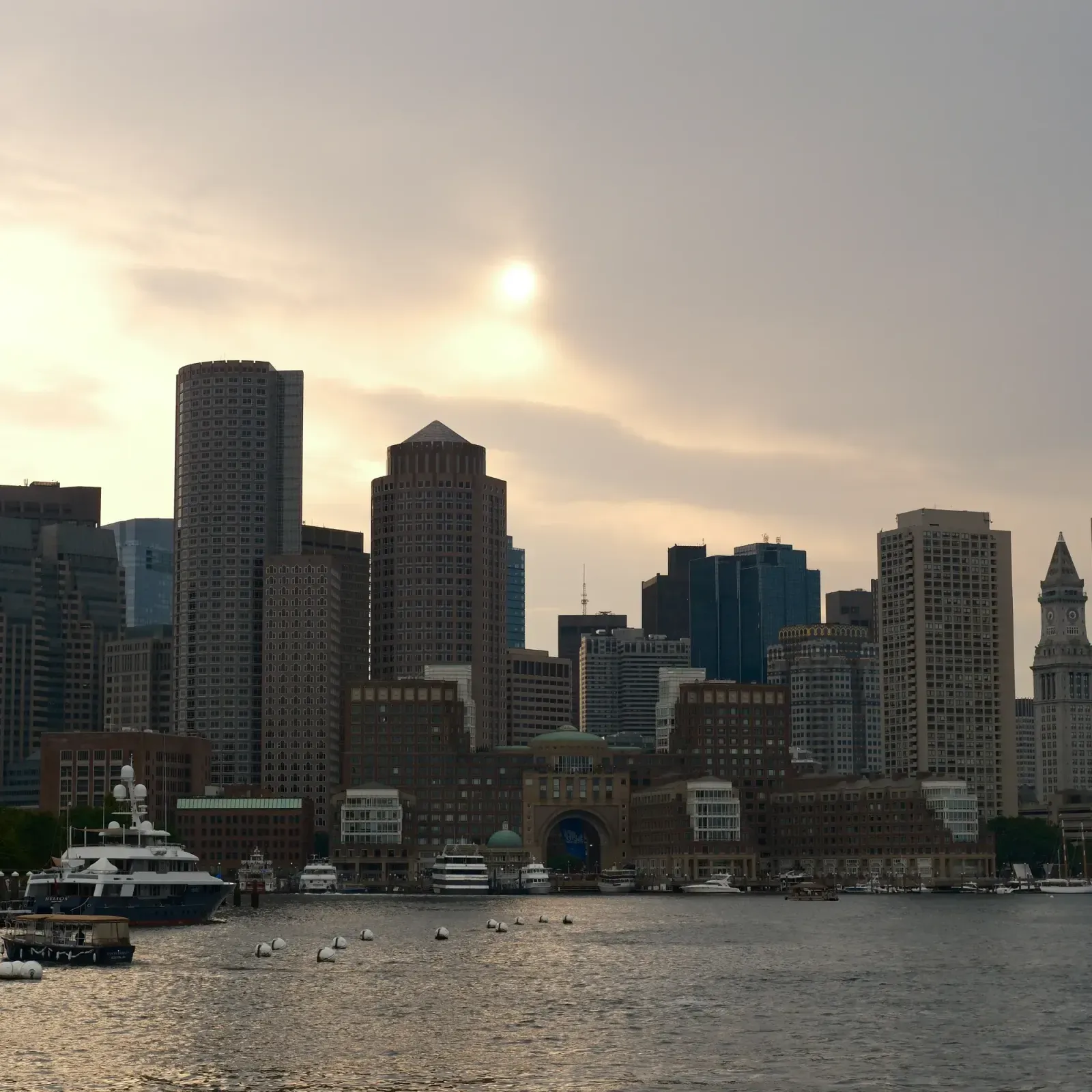 Boston, Massachusetts skyline and neighborhoods served by U-wifi home internet