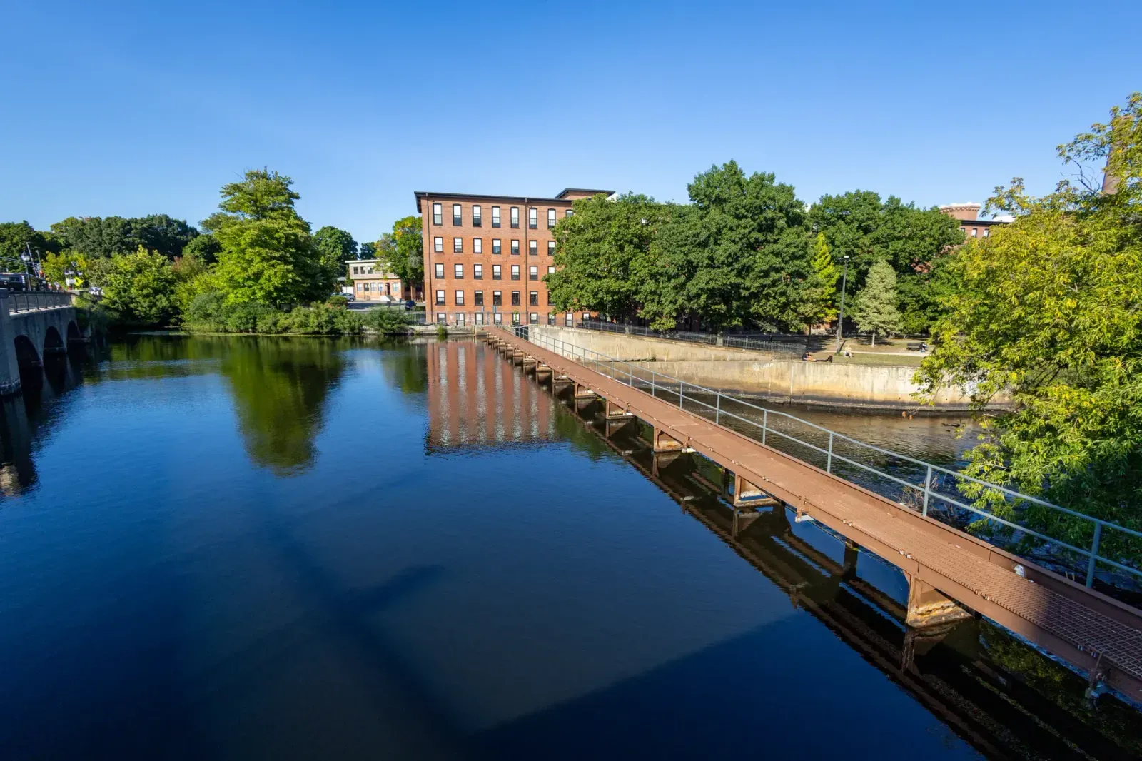 Lowell, Massachusetts skyline and neighborhoods served by U-wifi home internet
