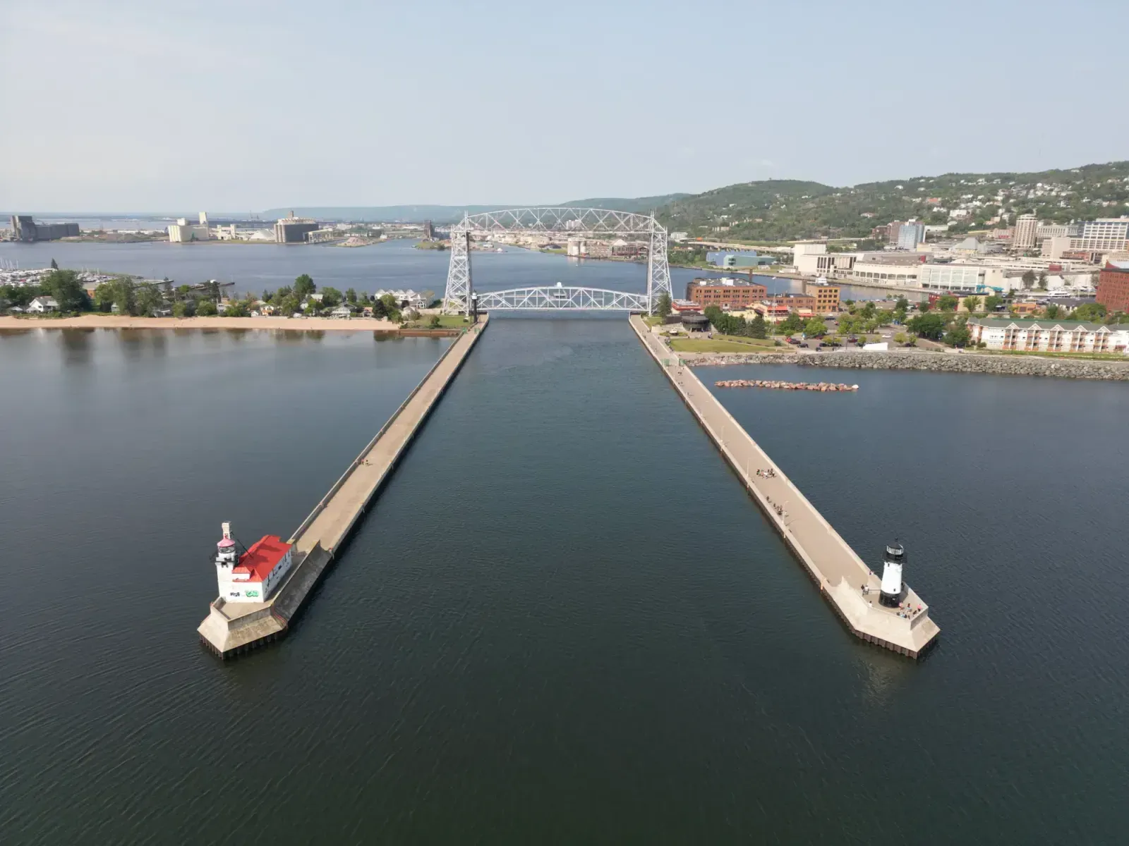 Duluth, Minnesota skyline and neighborhoods served by U-wifi home internet