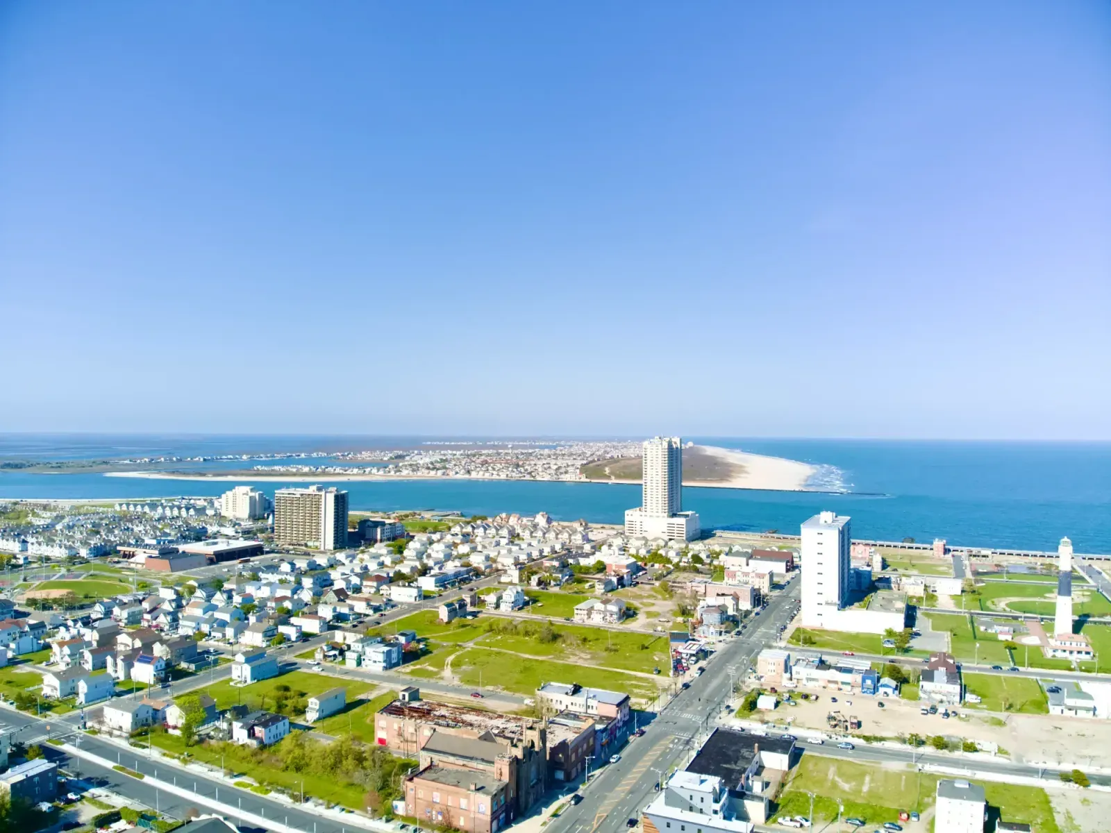 Atlantic City, New Jersey skyline and neighborhoods served by U-wifi home internet