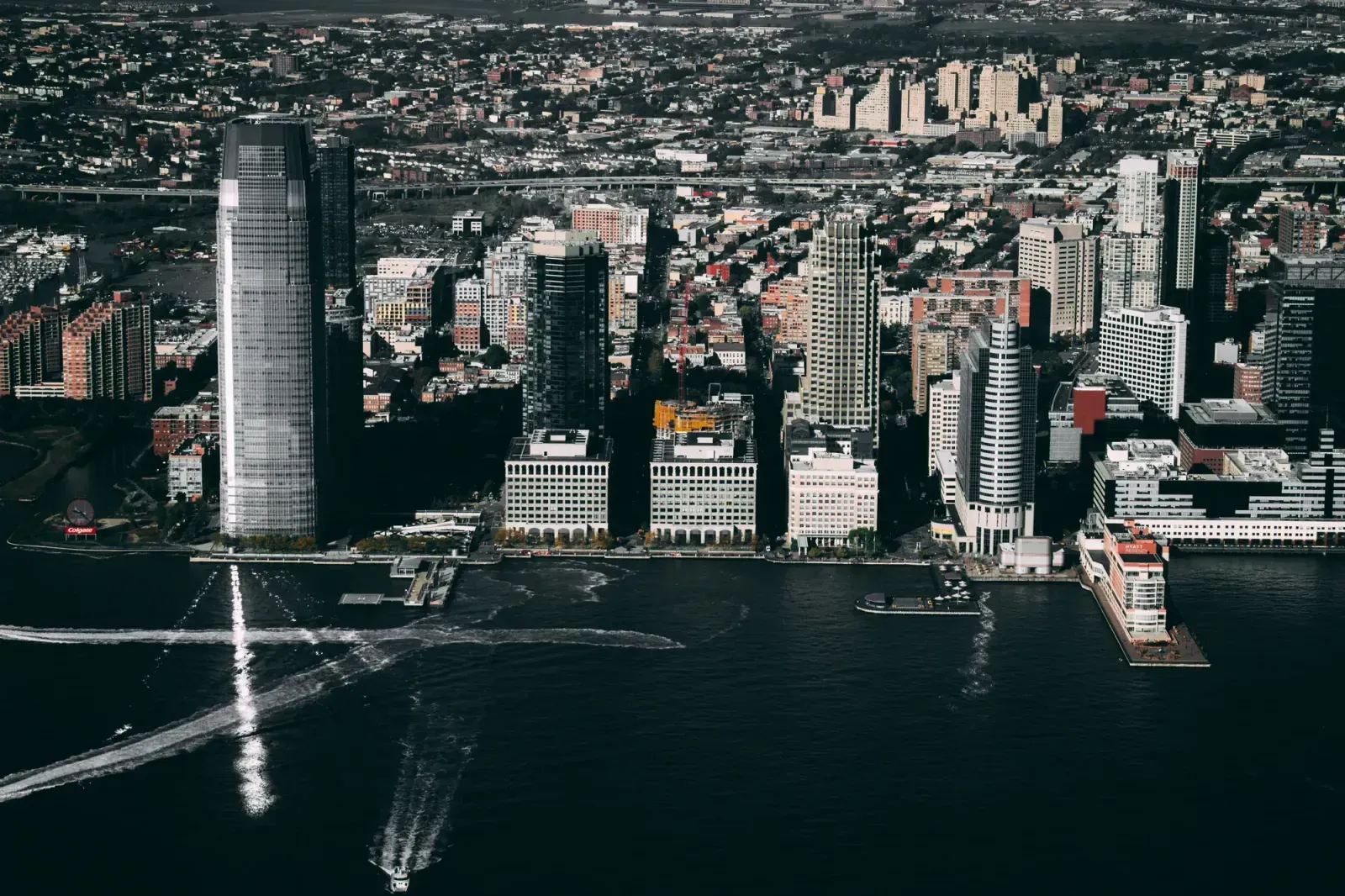Jersey City, New Jersey skyline and neighborhoods served by U-wifi home internet