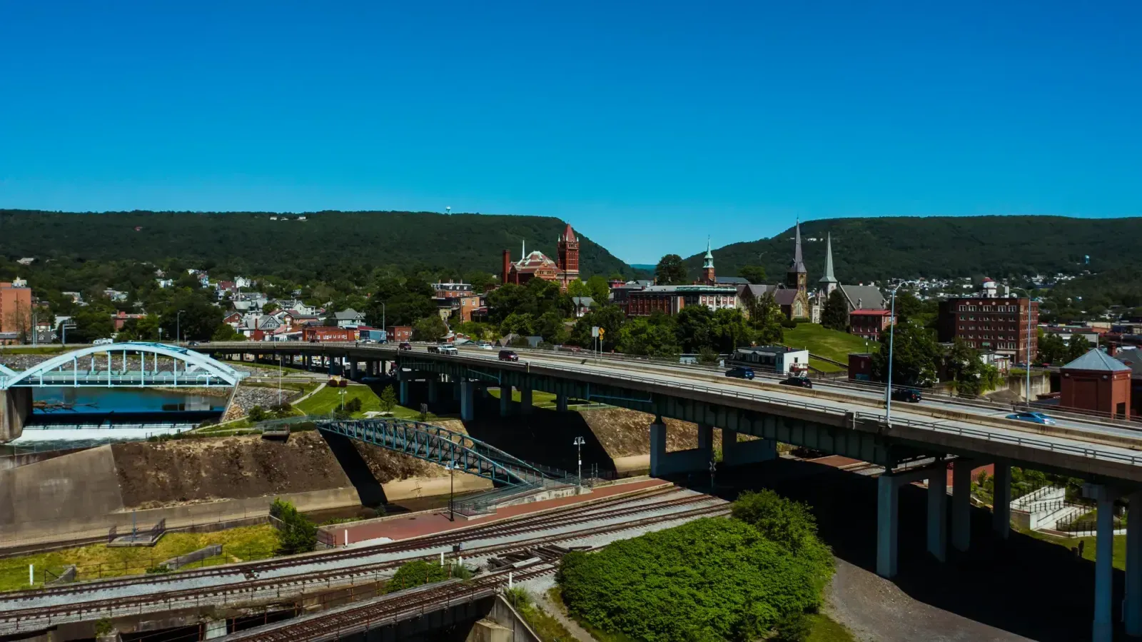 Troy, New York skyline and neighborhoods served by U-wifi home internet