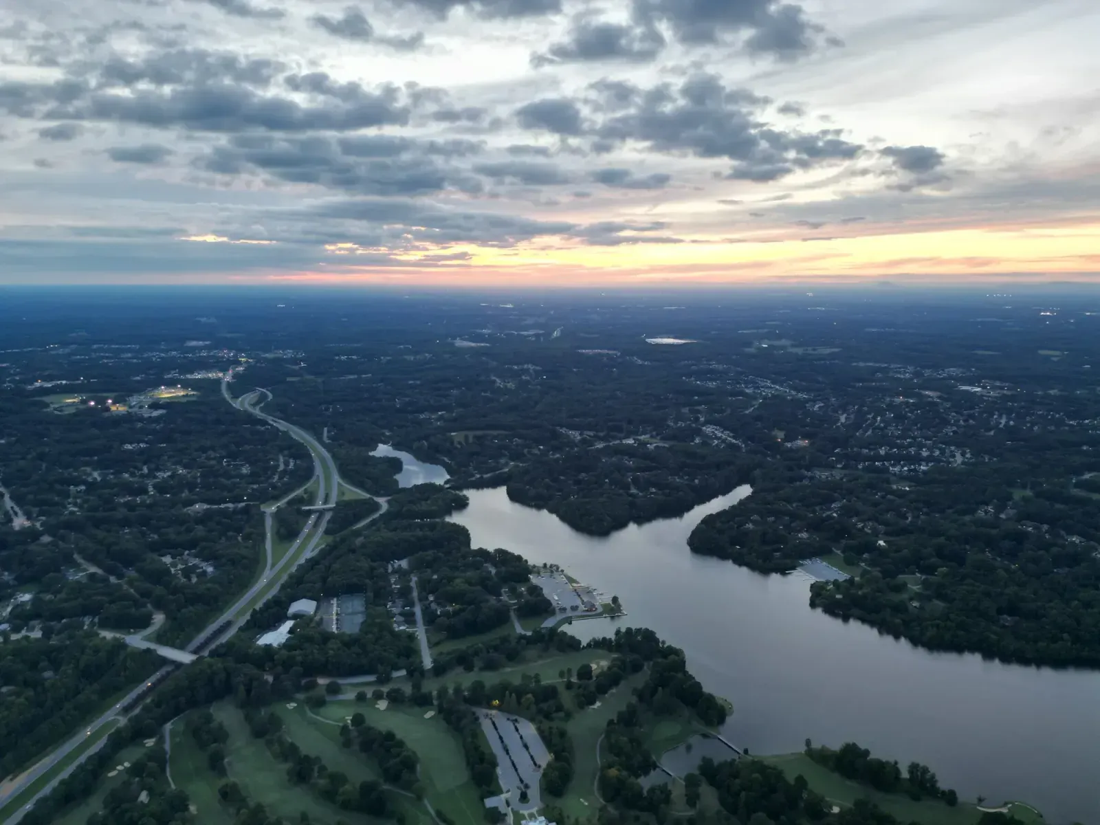 High Point, North Carolina skyline and neighborhoods served by U-wifi home internet