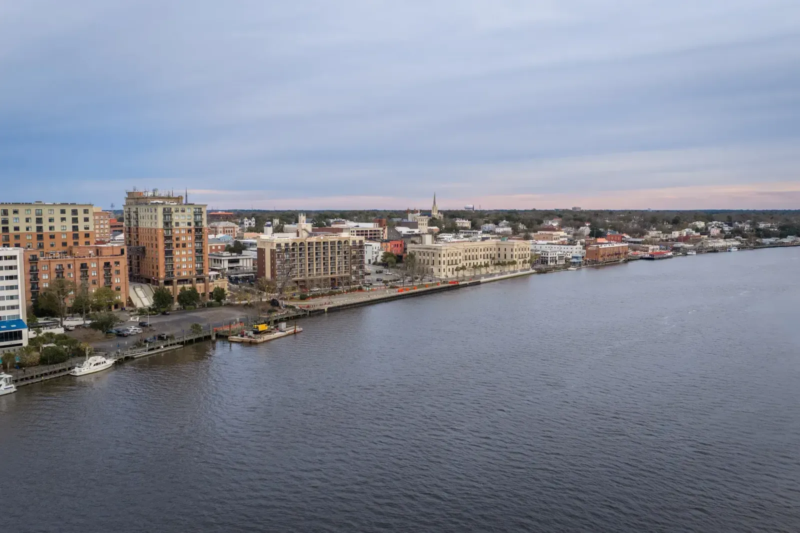 Wilmington, North Carolina skyline and neighborhoods served by U-wifi home internet