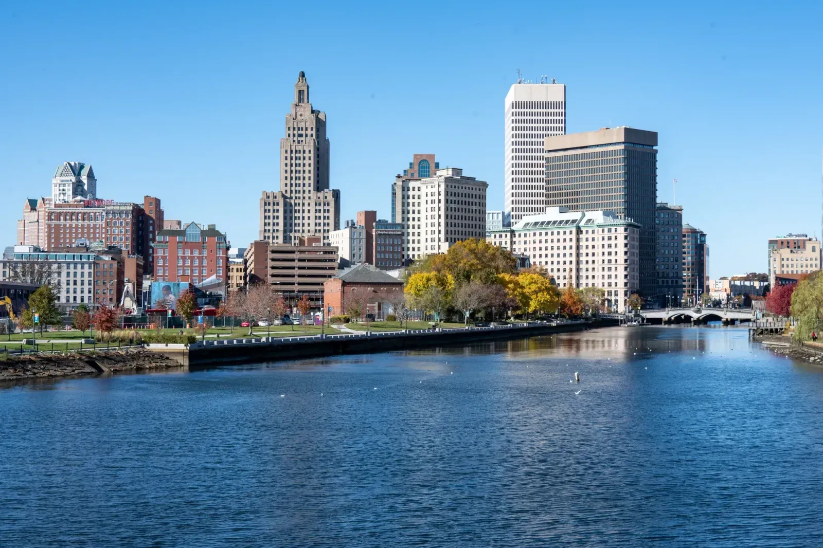 East Providence, Rhode Island skyline and neighborhoods served by U-wifi home internet