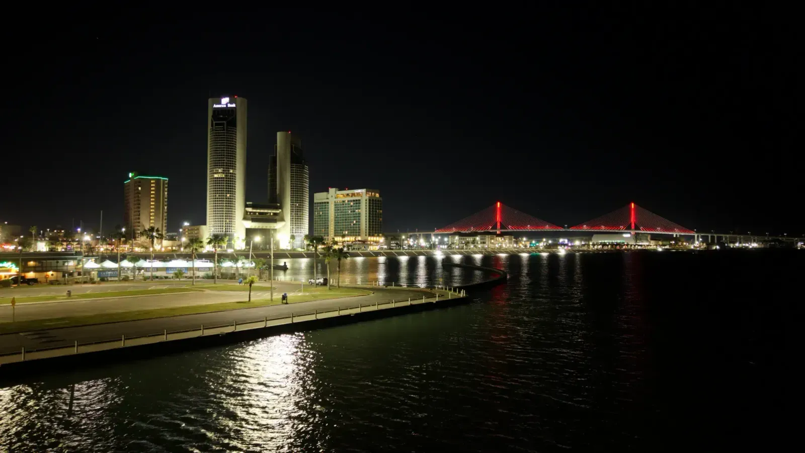 Corpus Christi, Texas skyline and neighborhoods served by U-wifi home internet