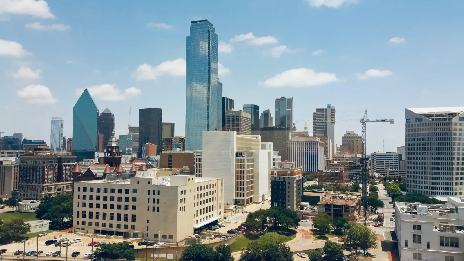Dallas, Texas skyline and neighborhoods served by U-wifi home internet
