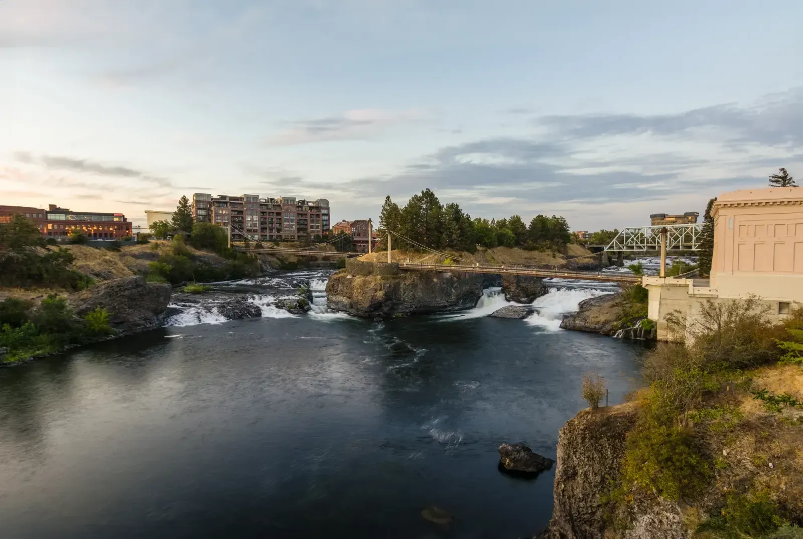 Spokane, Washington skyline and neighborhoods served by U-wifi home internet