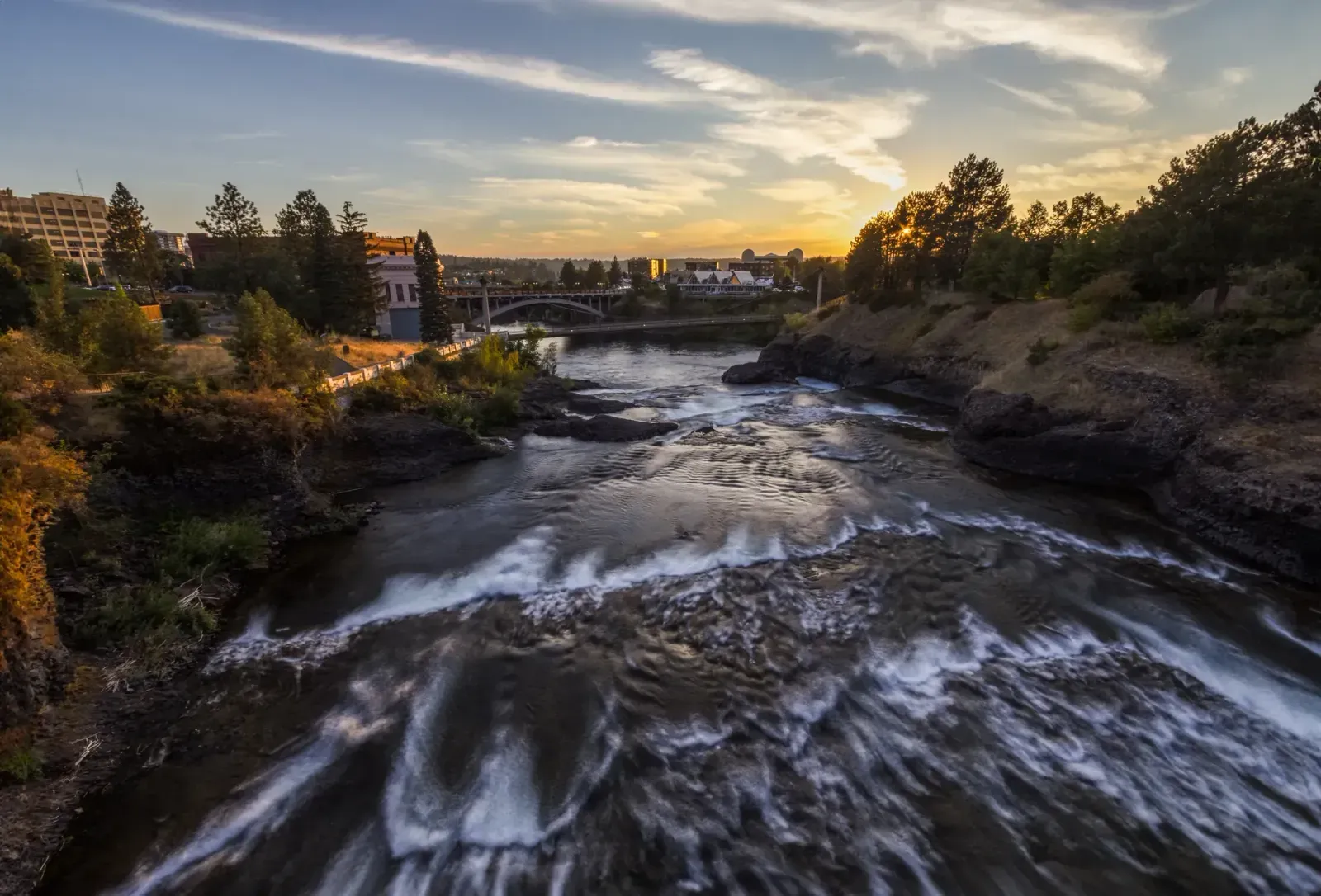 Spokane Valley, Washington skyline and neighborhoods served by U-wifi home internet