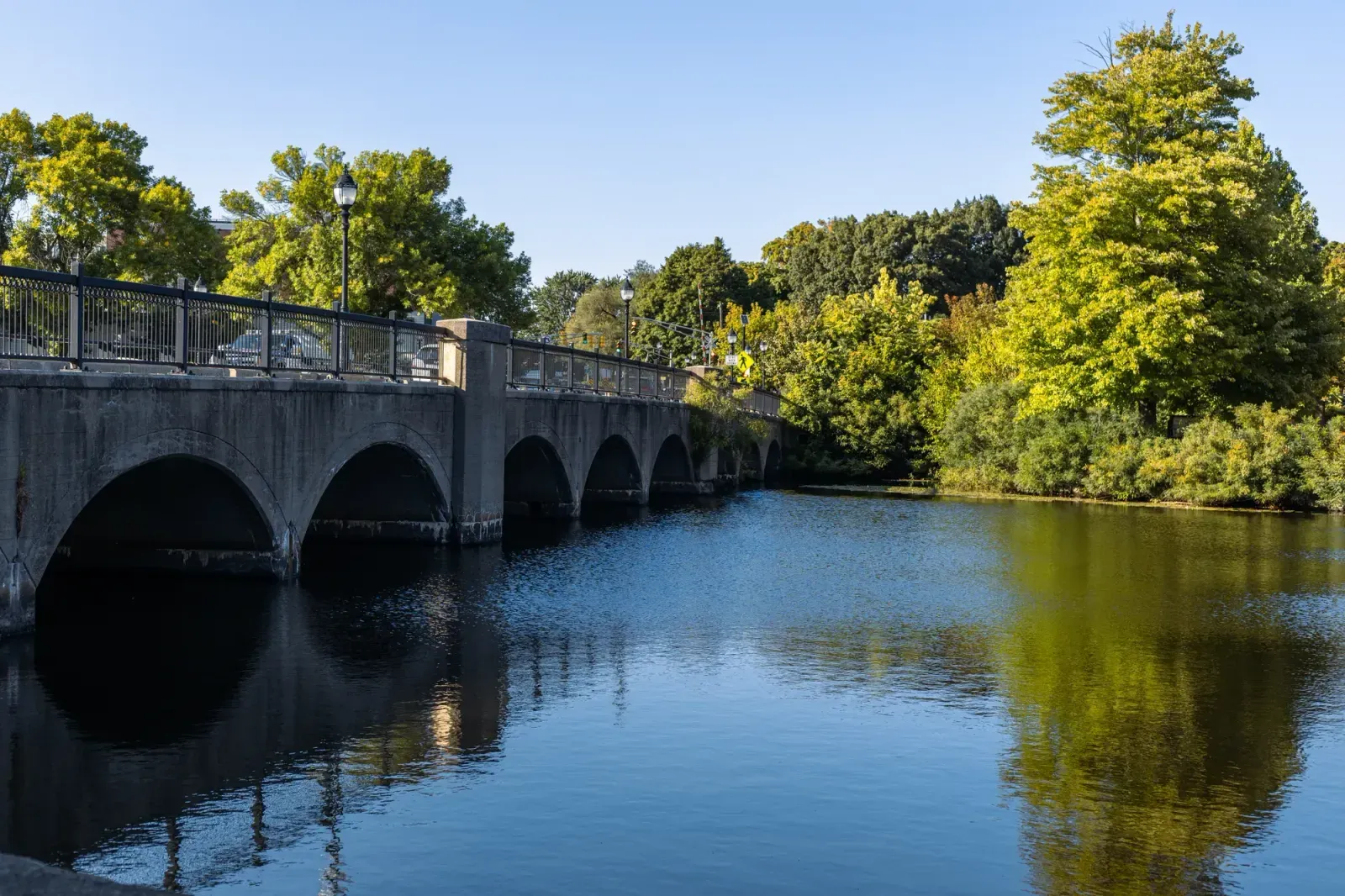 Eau Claire, Wisconsin skyline and neighborhoods served by U-wifi home internet