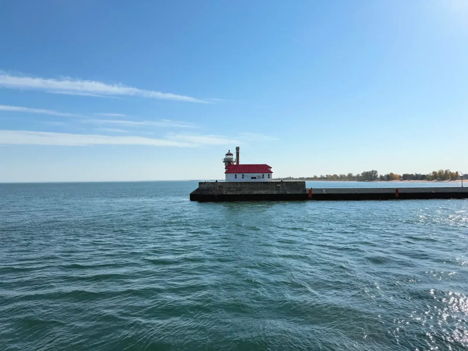Sheboygan, Wisconsin skyline and neighborhoods served by U-wifi home internet